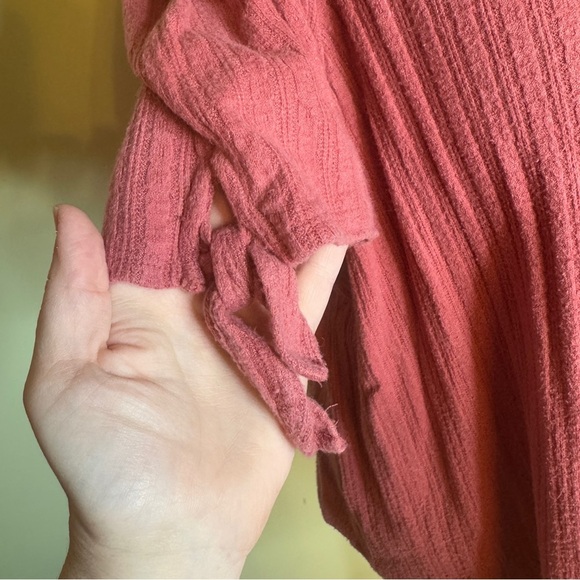 Ava & Viv Pink Flutter Sleeve Blouse - Picture 2 of 4